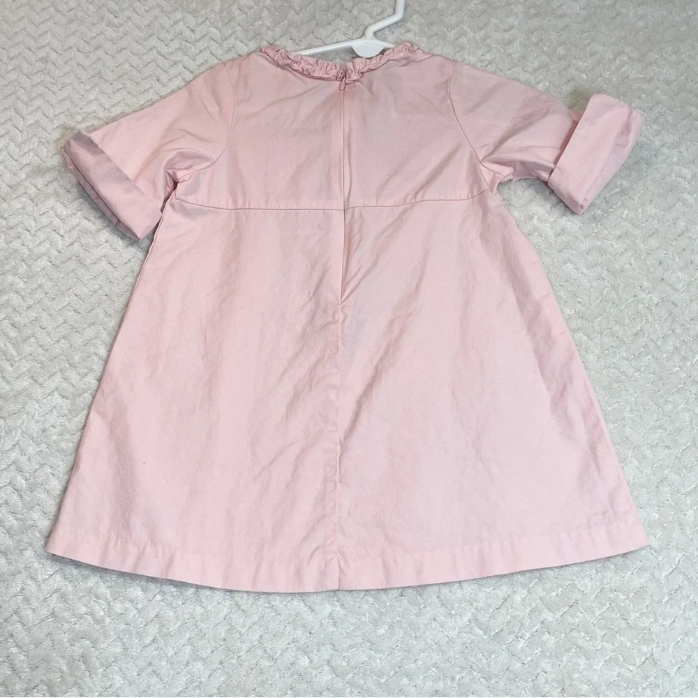 Baby Gap Infant Pink Kimono Style‎ Ruffle Pink 3/4 sleeve Dress Size 12-18mos